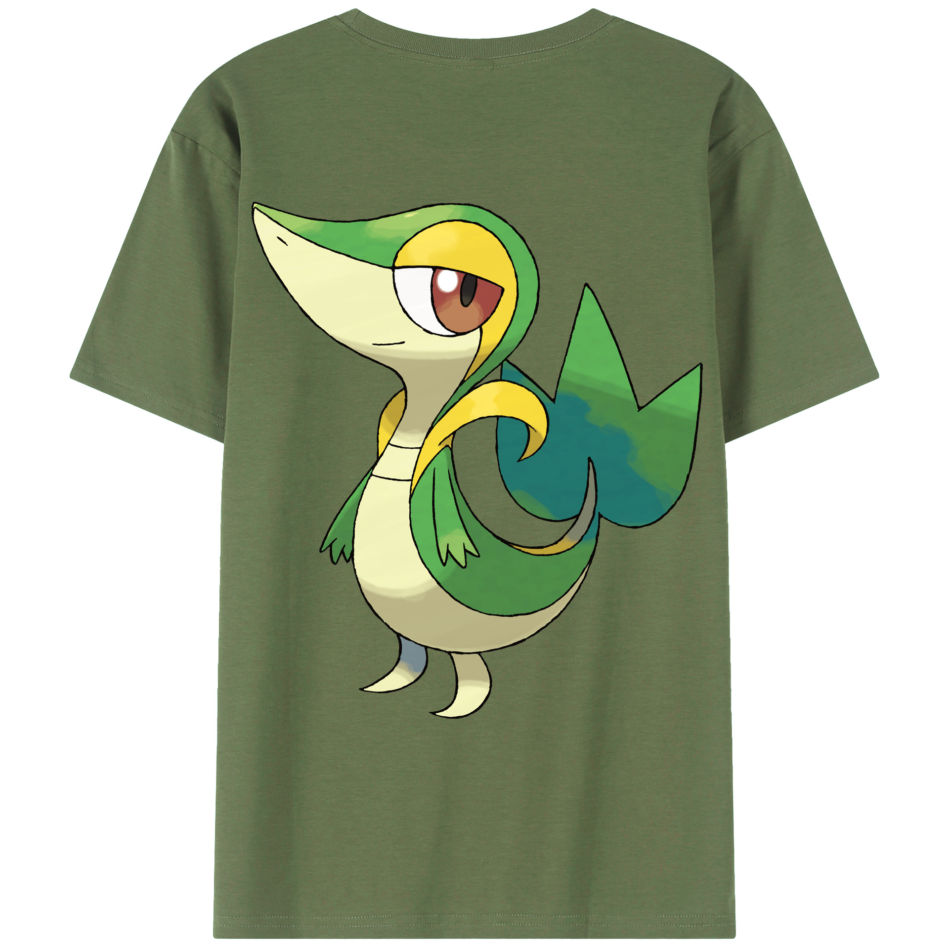 （画像用） ポケットモンスター Pokémon 綿100％ メンズ半袖Tシャツ（バックプリント） 通気性